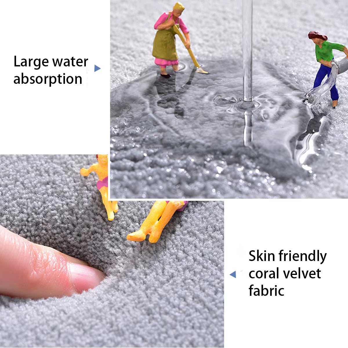 Home Bath Mat Super Absorbent Bathroom Carpets Rugs Soft Memory Foam Floor Bedroom Toilet Floor Shower Rug Home Decor